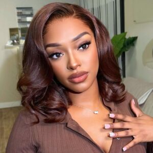 FULL LACE WIG 14″ 150% DENSITY BROWN