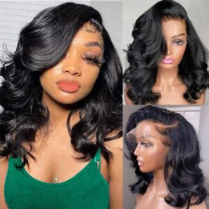 FULL LACE WIG 14″ 150% DENSITY NATURAL BLACK