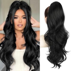 Wrap Around Clip In Human Hair Ponytail Extensions