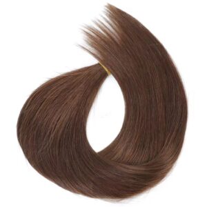 Keratin I Tip Prebond Hair Extensions Chocolate Brown